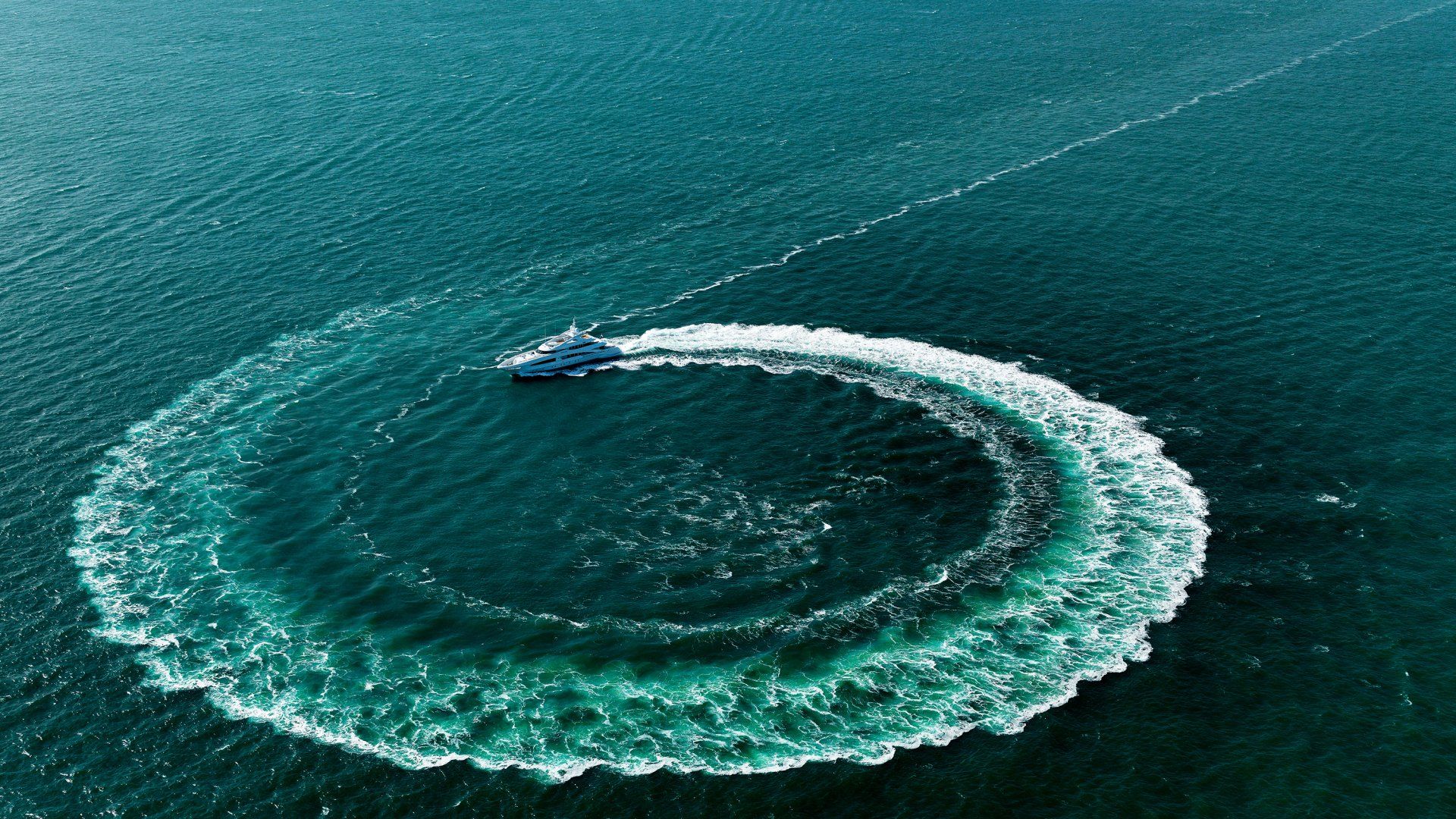 Heesen Yacht 18250 during the sea trials.  ©Dick Holthuis International Yacht Photographer
