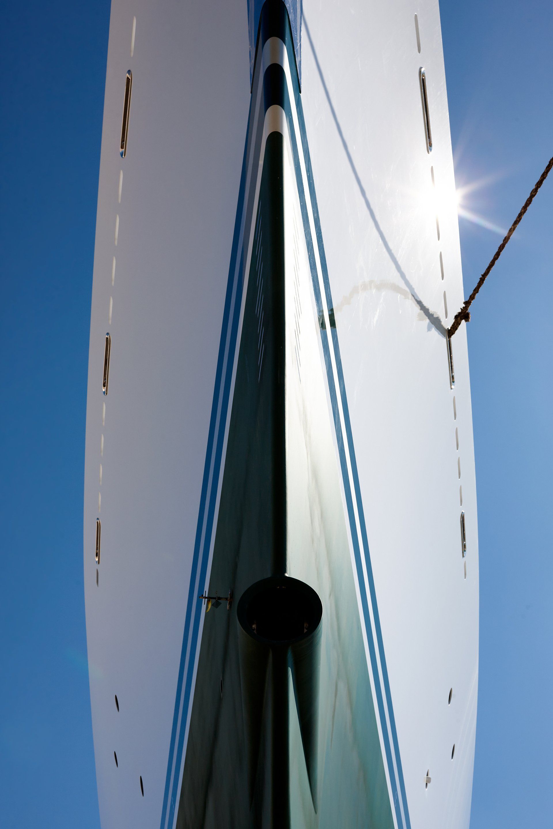 141m M/Y Yas during the launch in Abu Dhabi U.A.E. 2011. ©Dick Holthuis International Yacht Photographer.