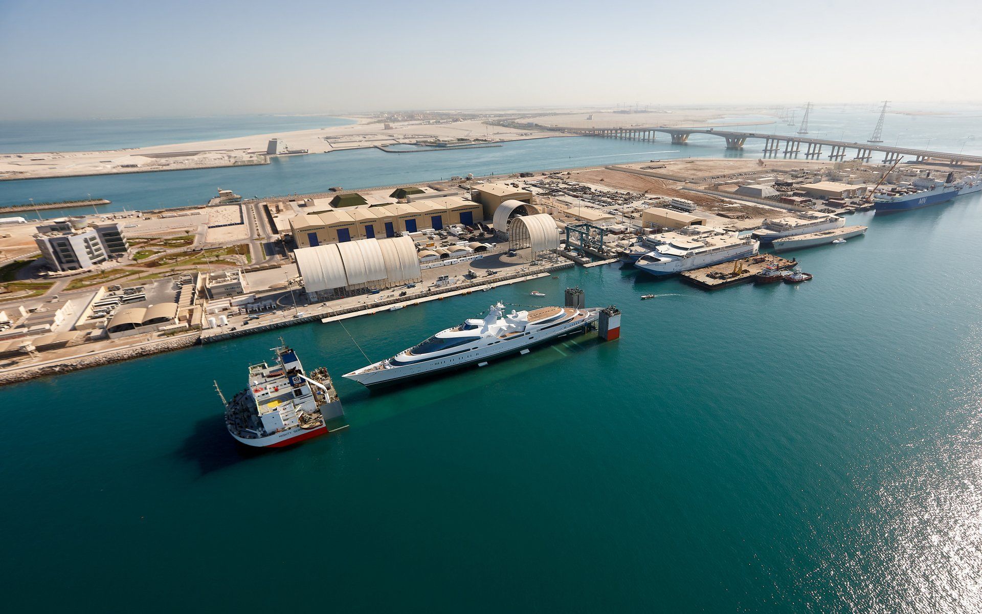 141m M/Y Yas during the launch in Abu Dhabi U.A.E. 2011. ©Dick Holthuis International Yacht Photographer.