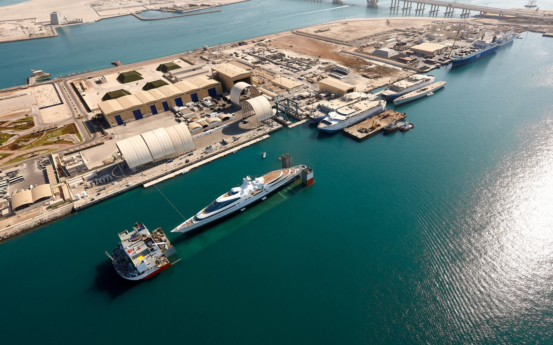 141m M/Y Yas during the launch in Abu Dhabi U.A.E. 2011. ©Dick Holthuis International Yacht Photographer.