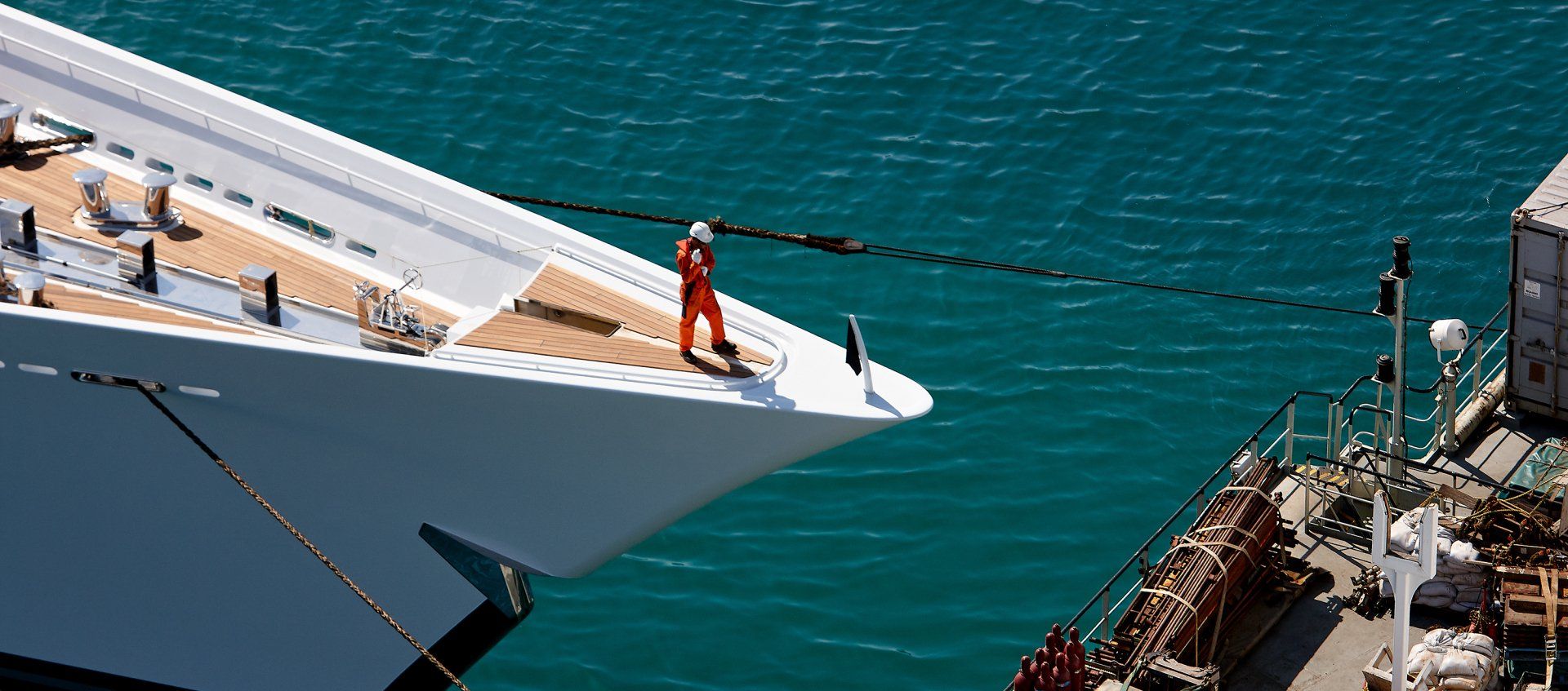 141m M/Y Yas during the launch in Abu Dhabi U.A.E. 2011. ©Dick Holthuis International Yacht Photographer.