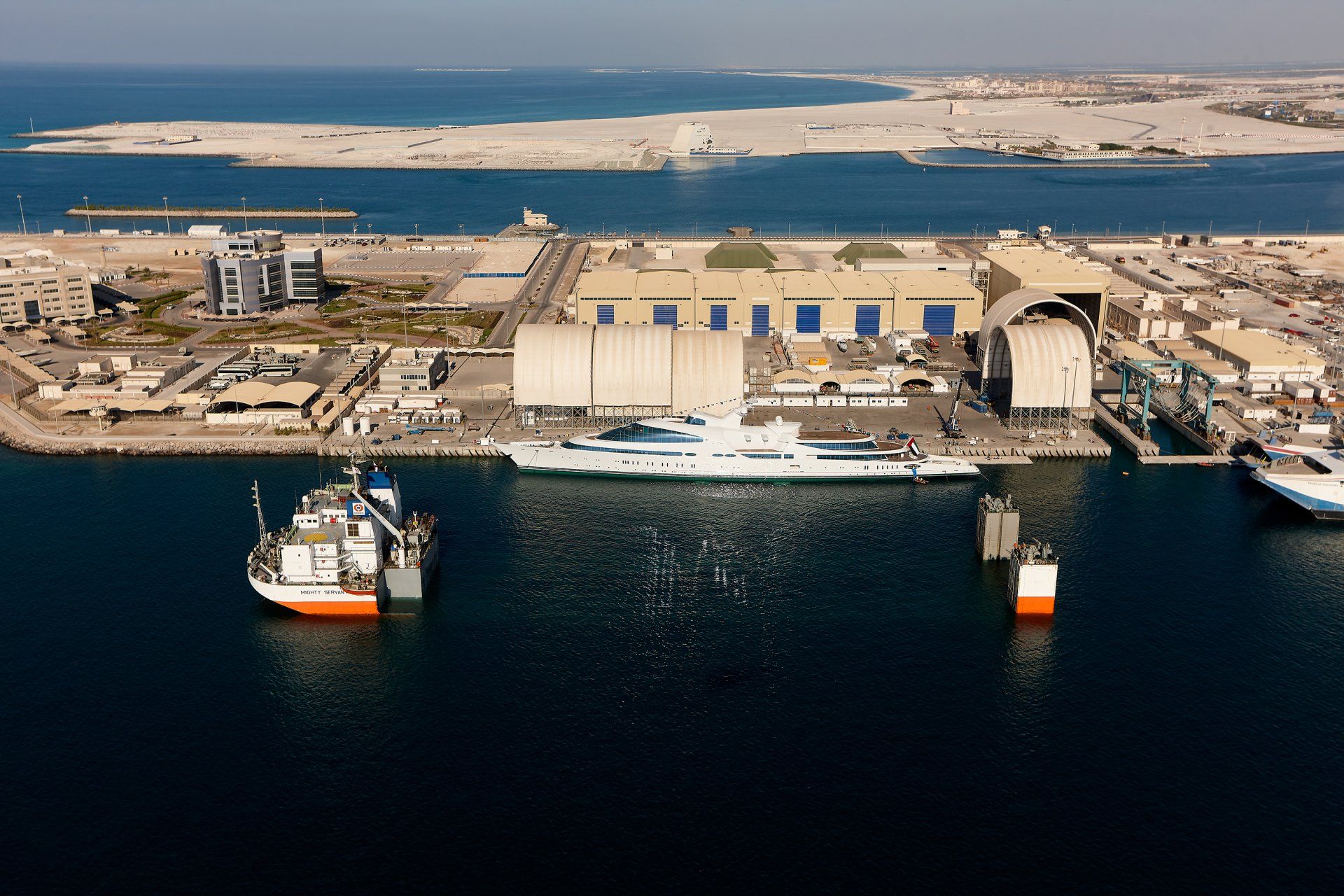 141m M/Y Yas during the launch in Abu Dhabi U.A.E. 2011. ©Dick Holthuis International Yacht Photographer.