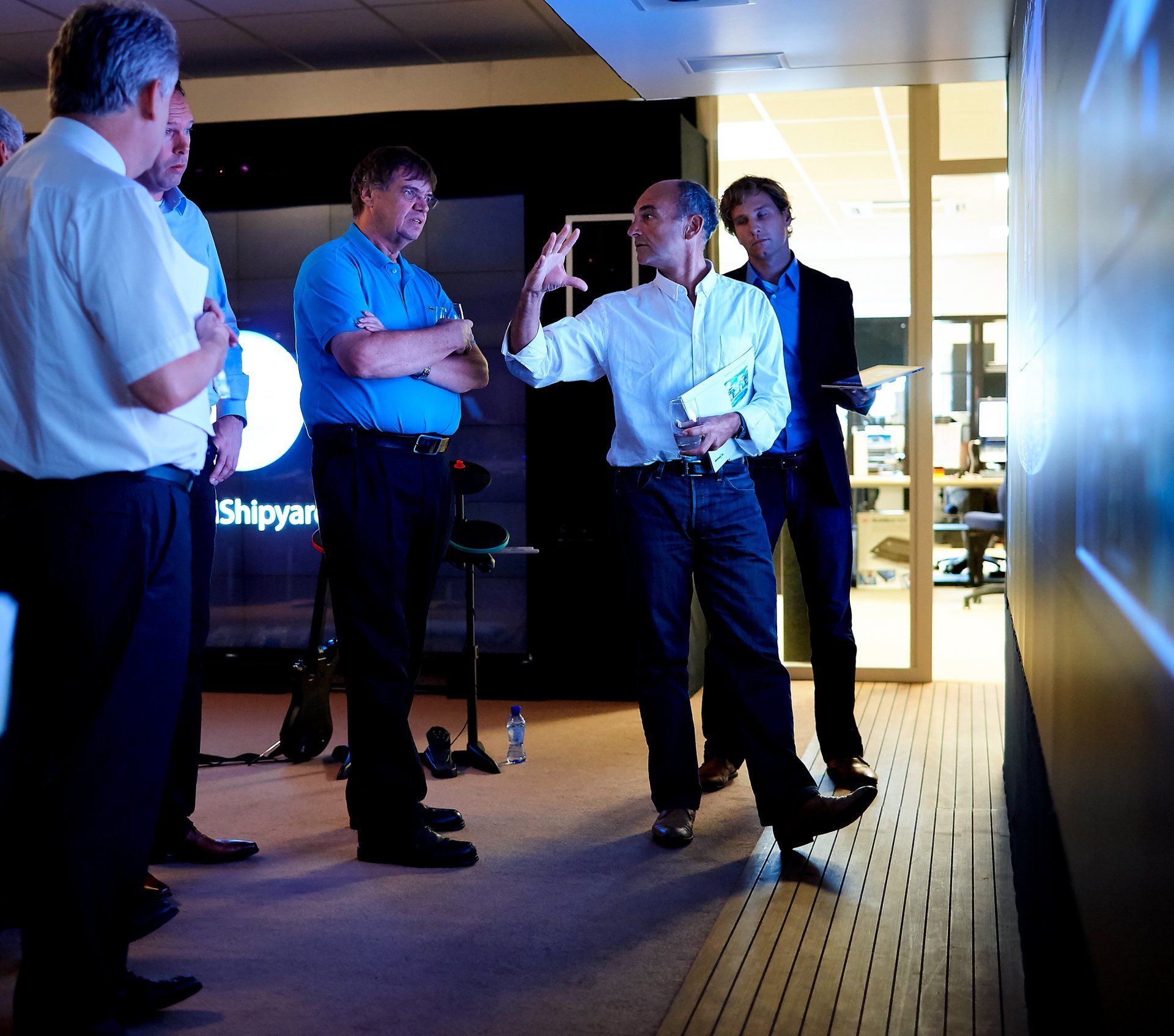Transformation from a navy frigate to M/Y Yas in Abu Dhabi U.A.E. 2010. ©Dick Holthuis International Yacht Photographer.