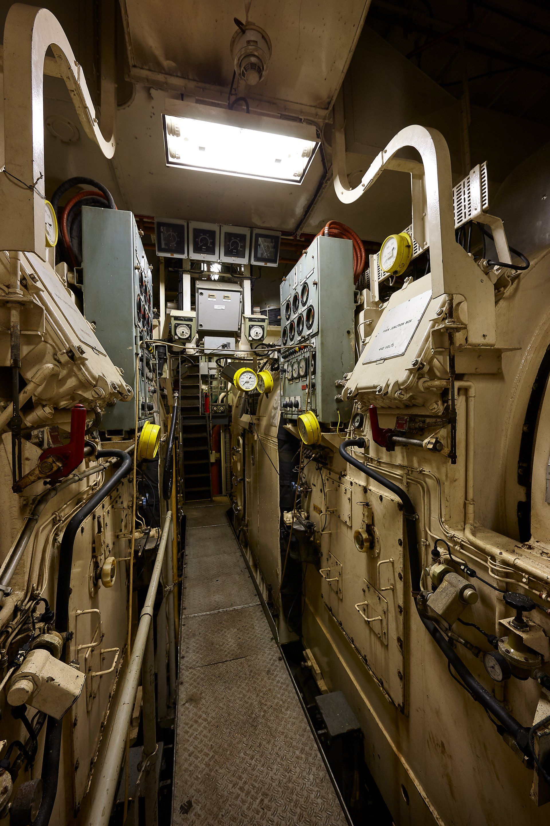 Transformation from a navy frigate to M/Y Yas in Abu Dhabi U.A.E. 2008. ©Dick Holthuis International Yacht Photographer.