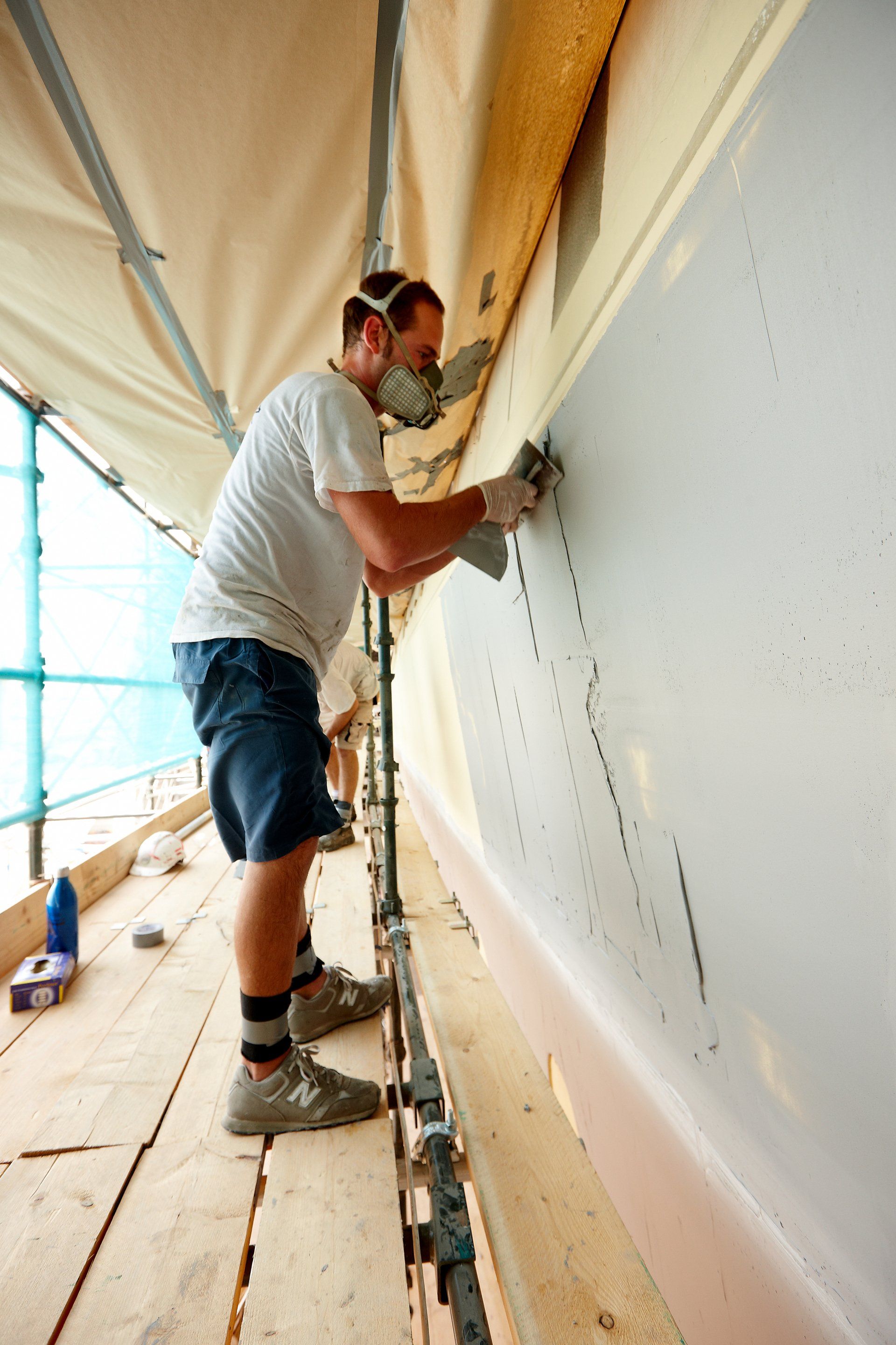 Transformation from a navy frigate to M/Y Yas in Abu Dhabi U.A.E. 2009. ©Dick Holthuis International Yacht Photographer.