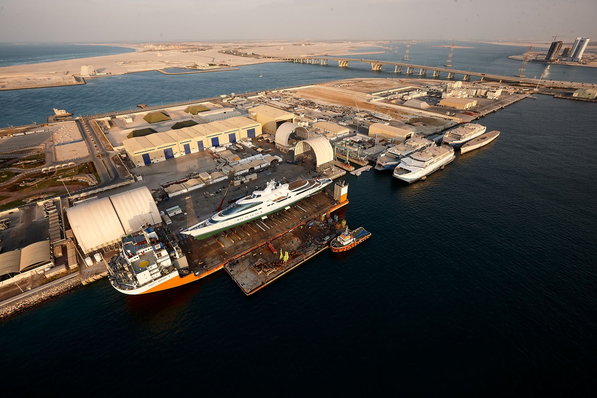 141m M/Y Yas during the launch in Abu Dhabi U.A.E. 2011. ©Dick Holthuis International Yacht Photographer.