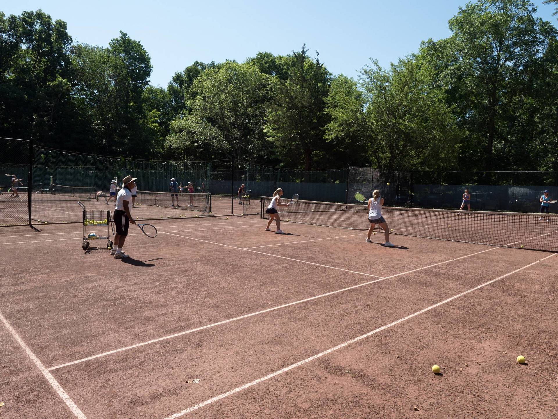 playing tennis  10