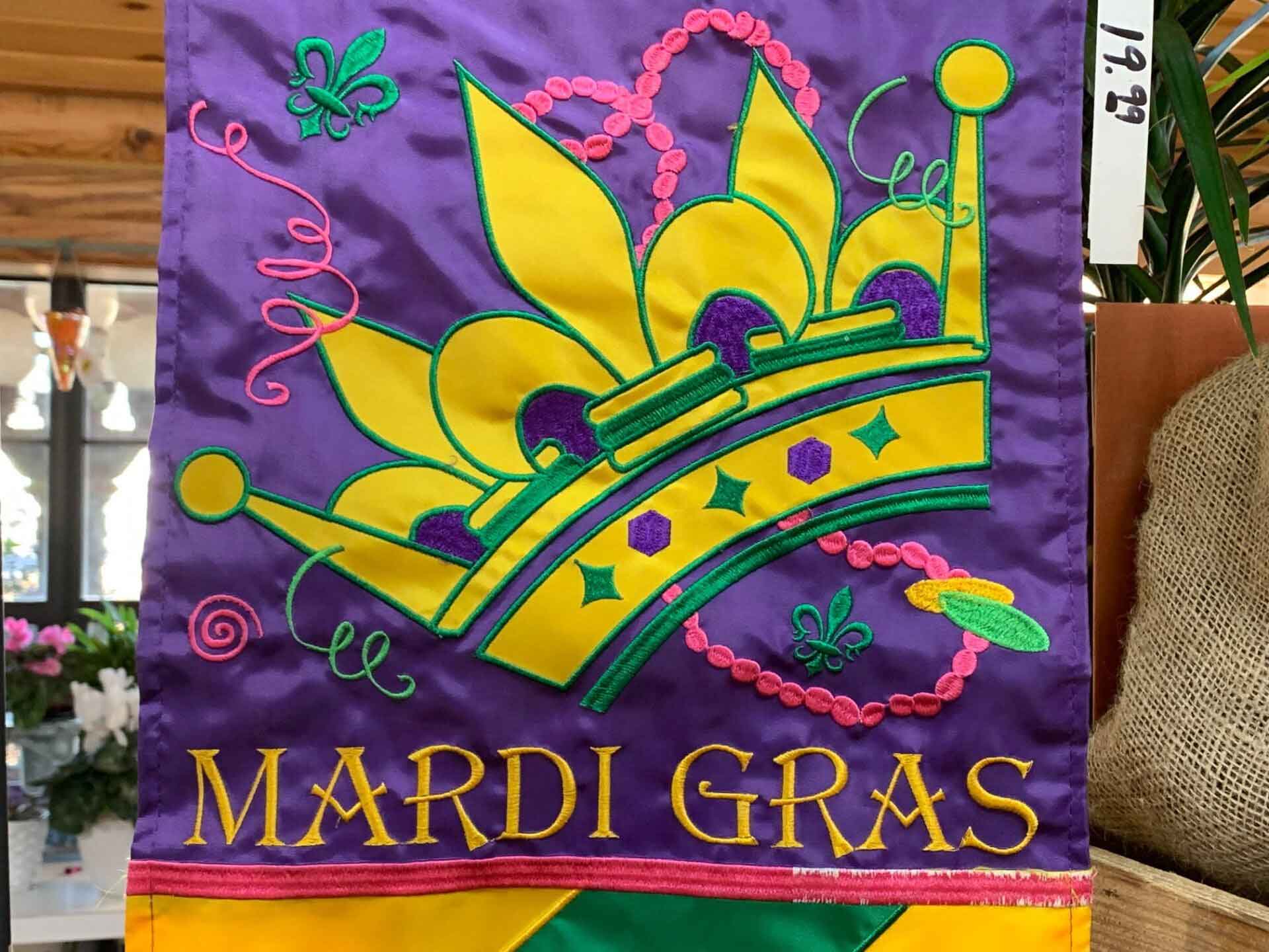 Mardi Gras Flag — Shreveport, LA — Lex Plant Farm