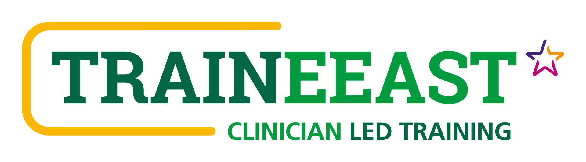 A logo for traineeast clinician led training