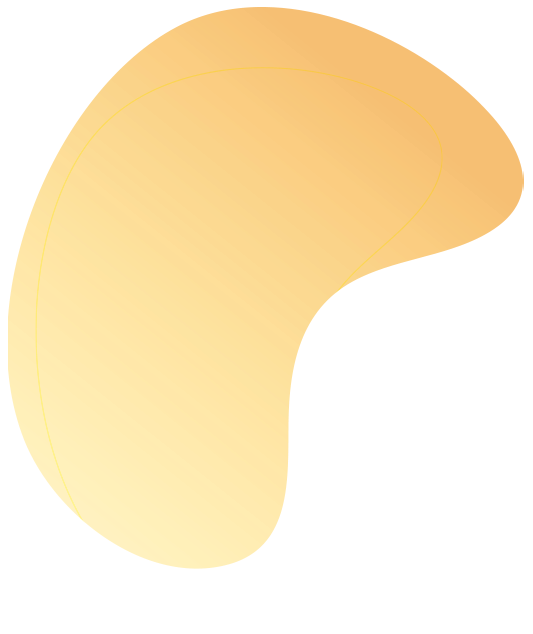 Orange fluid bubble shape graphic