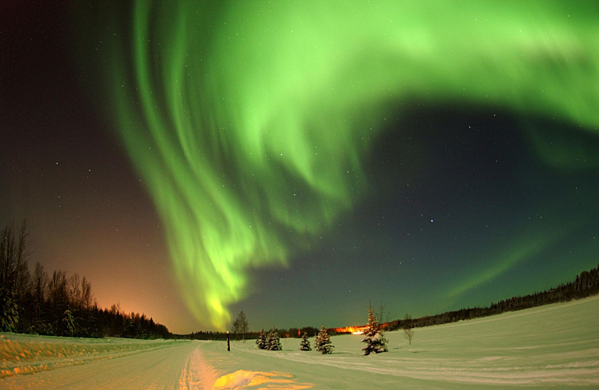 Enjoy the northern lights during your visit to Alaska
