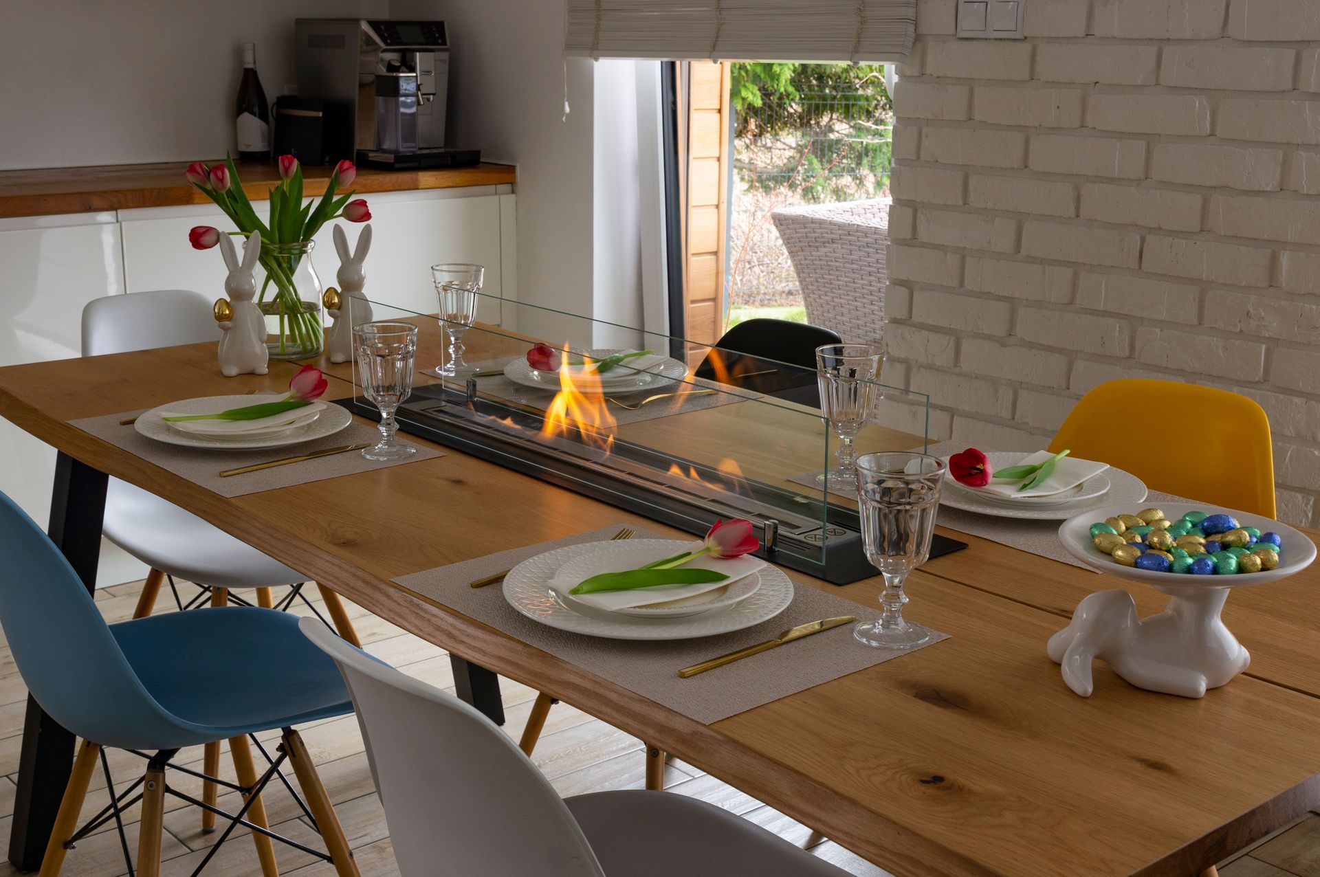 Lineair 100 cm met glasschermen