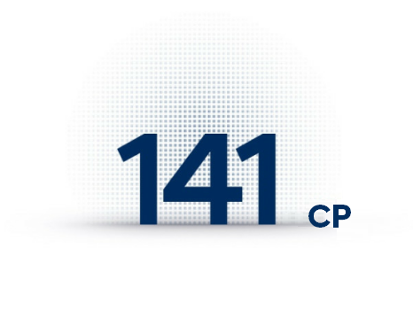 The number 141 is written in blue on a white background. Kona