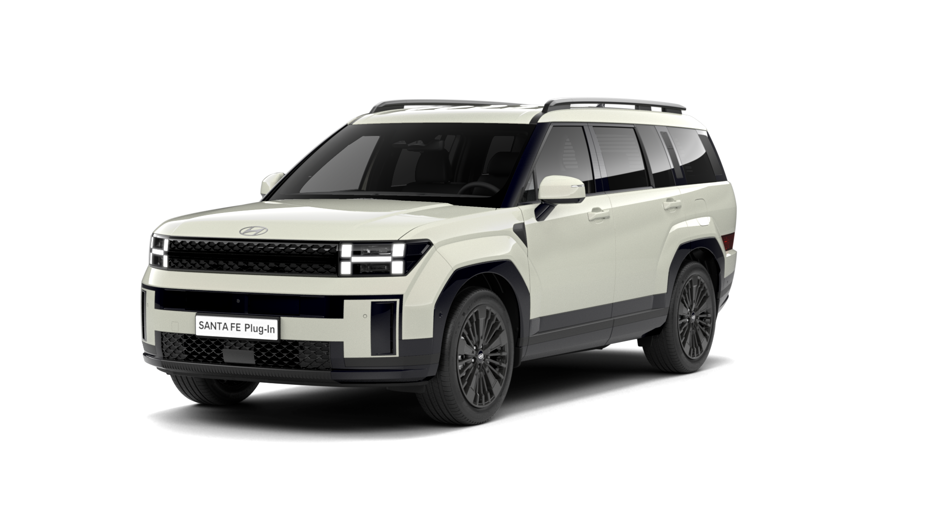 A white jeep grand cherokee is shown on a white background. Santa Fe 