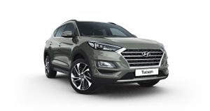 A hyundai tucson is shown on a white background.