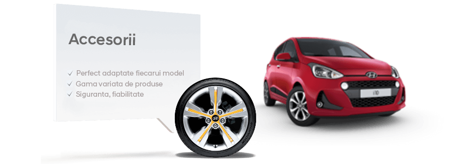 A red car is parked next to a tire on a white background.