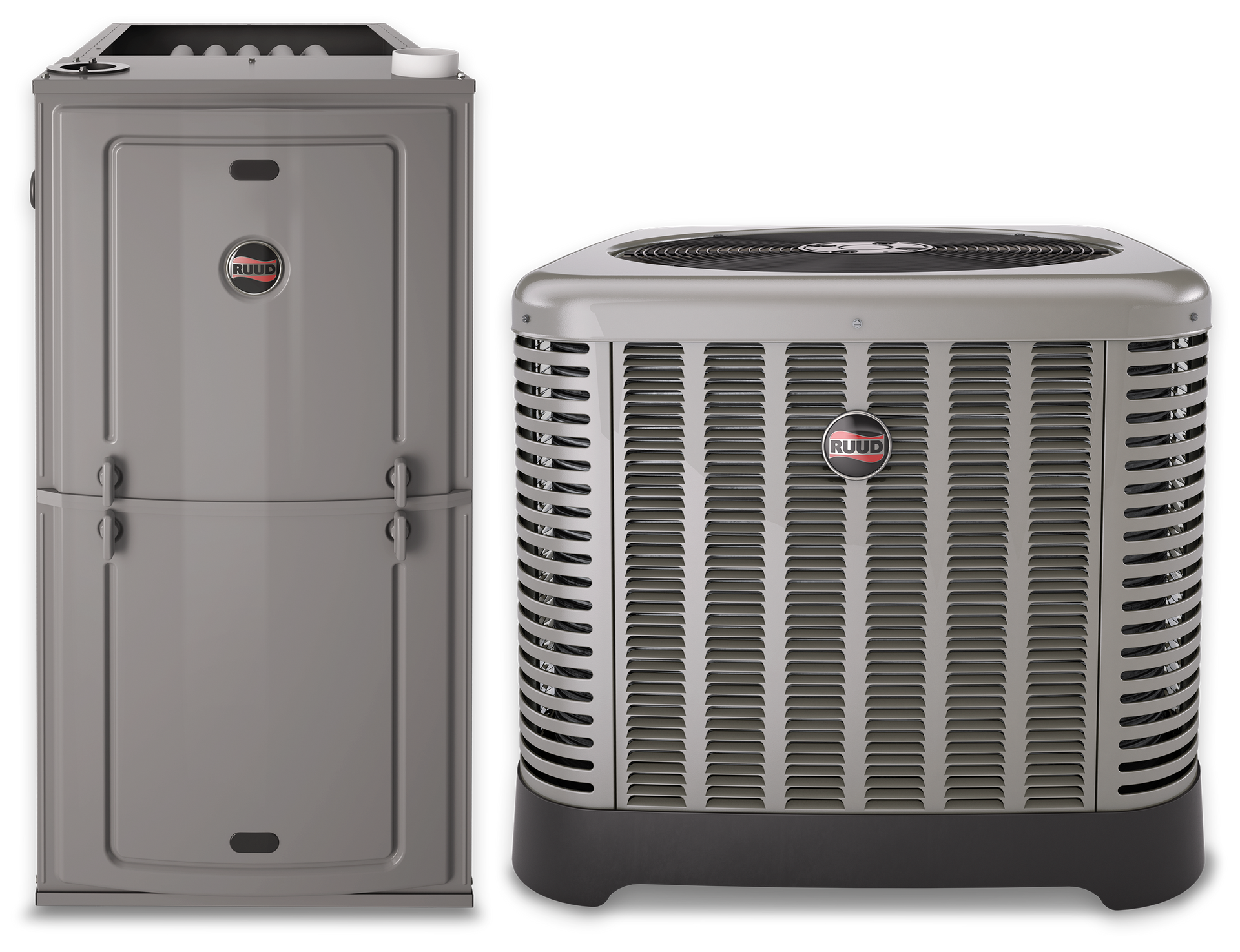 A picture of a heater and air conditioner on a white background