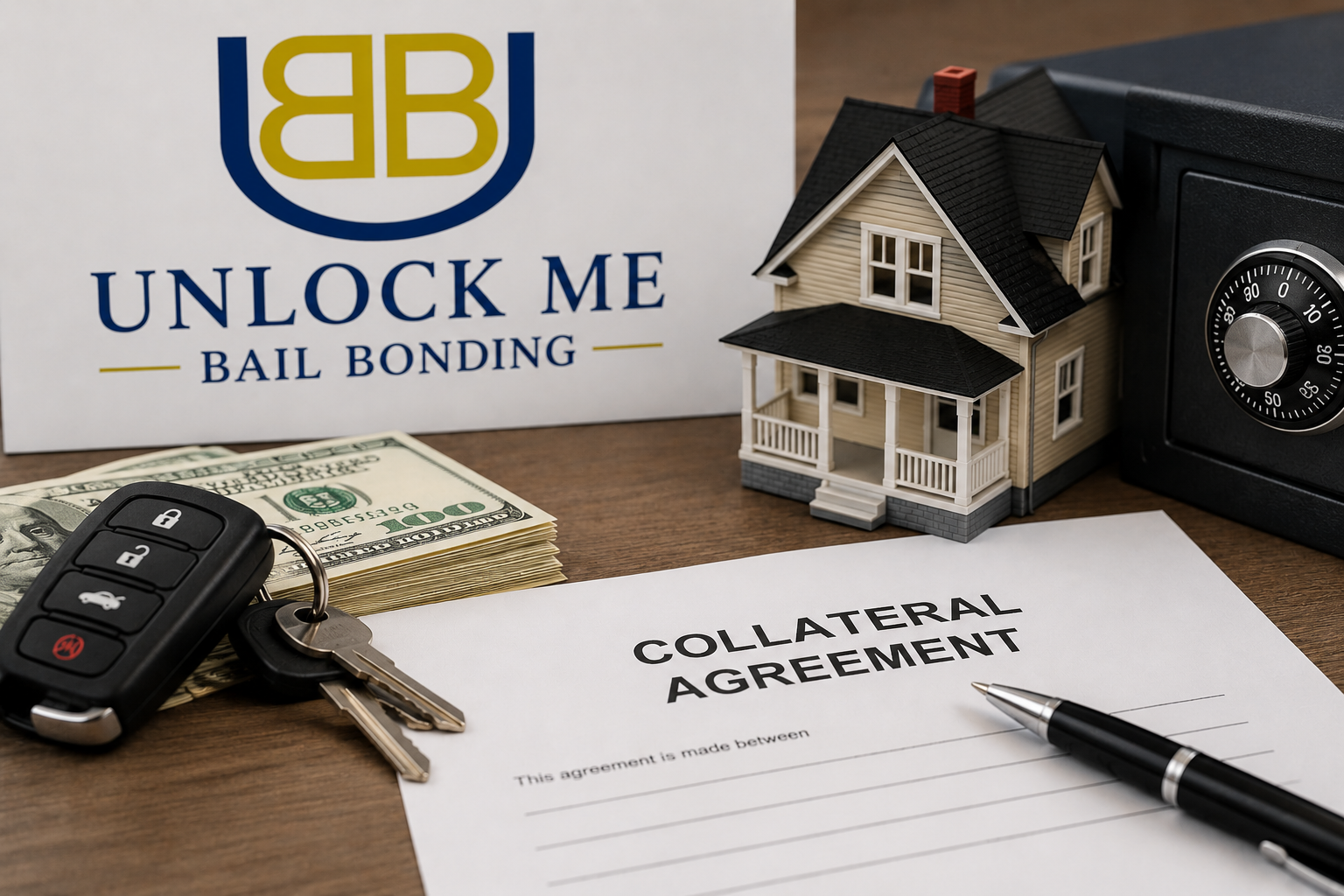 Collateral agreement for a North Carolina bail bond with Unlock Me Bail Bonding