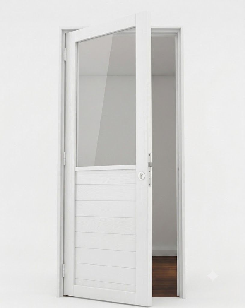 Puerta de exterior 1/2 ciega de 0,90x2,00