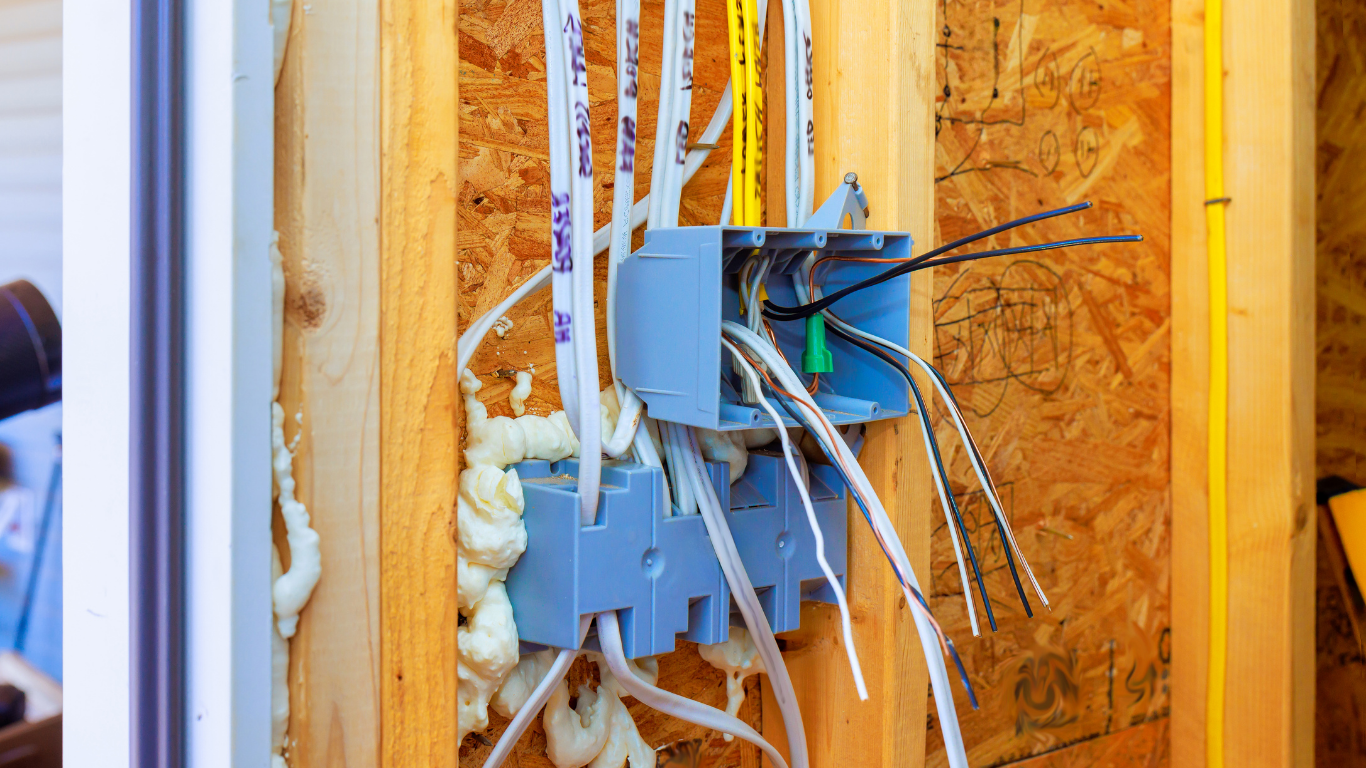 Electrical wiring installation for a new home in North Central West Virginia
