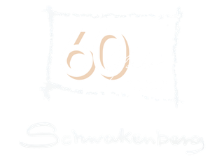 Eine Zeichnung der Zahl 60 auf weißem Hintergrund