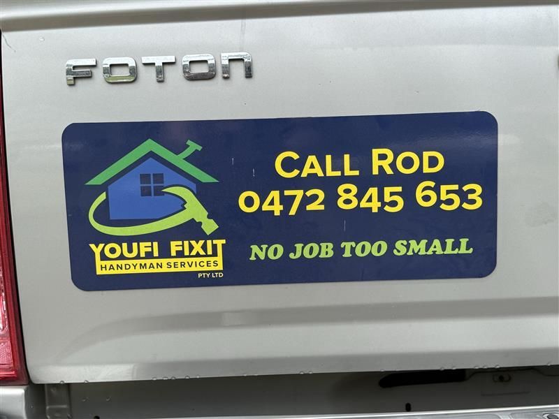 Back of a Foton Truck With a Youfi Fixit Handyman Services — Youfi Fixit Handyman Services in Edmonton, QLD