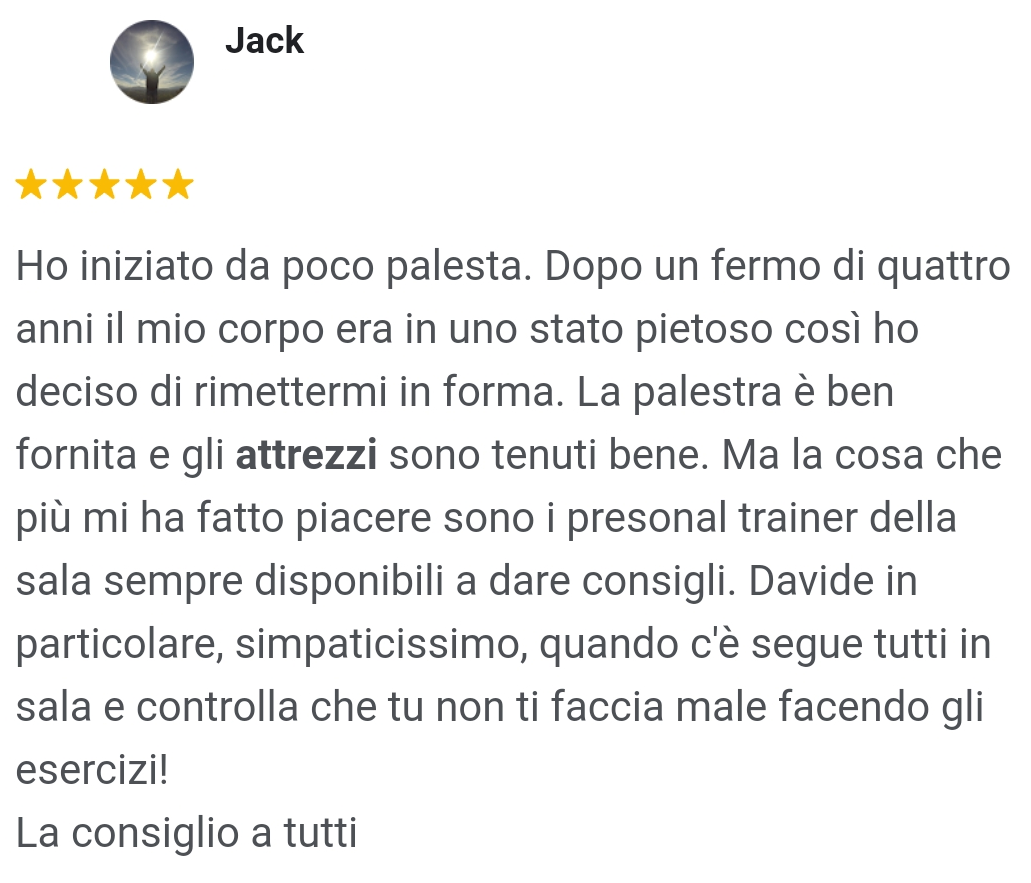 recensioni palestra