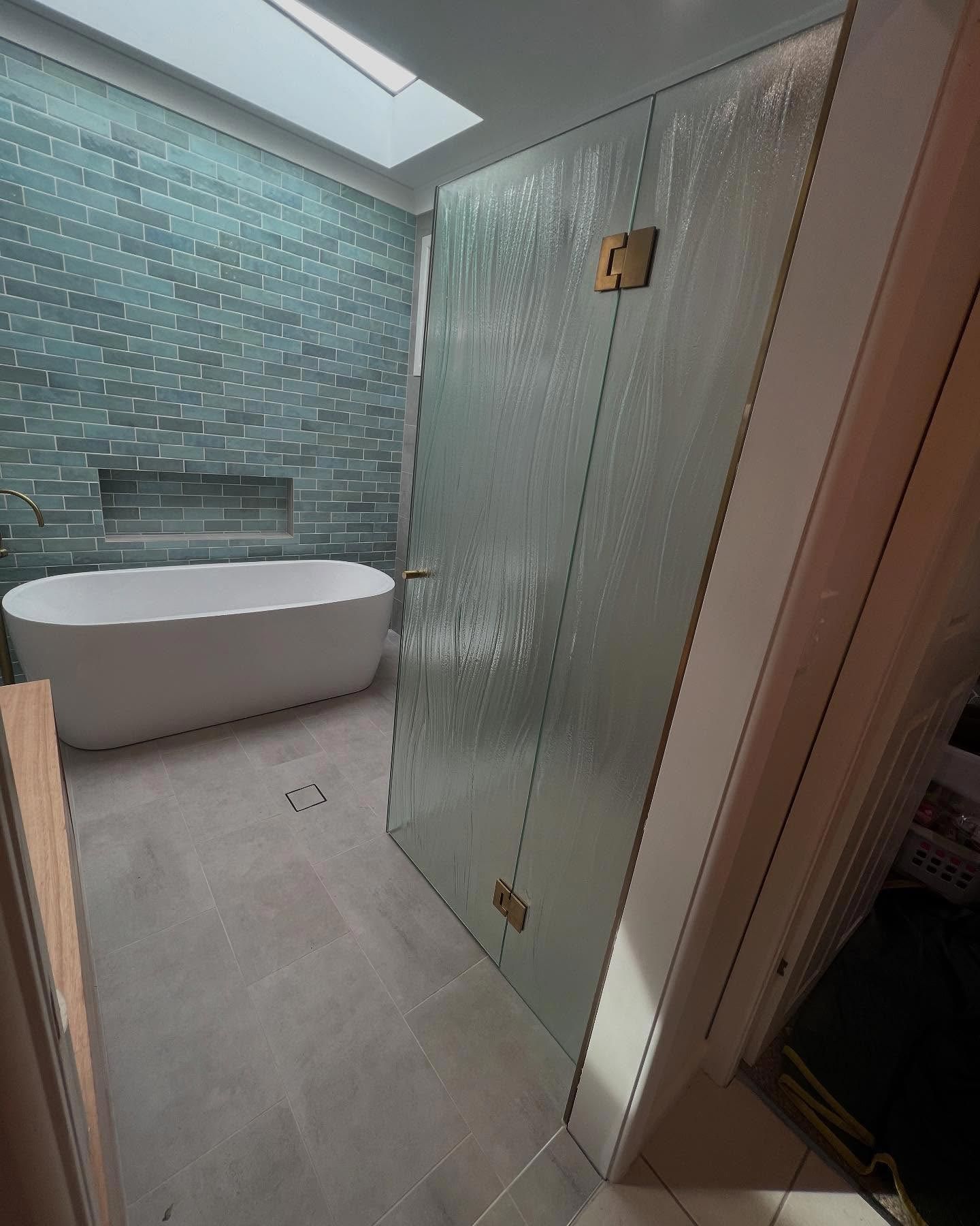 Frosted Glass Installed As A Shower Screen In Forster