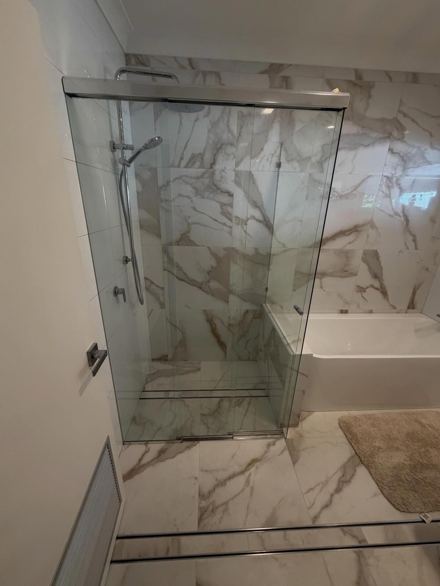 Installed Glass Shower Screen In Forster