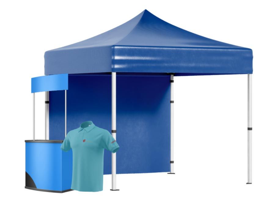 Demostand, uniformes, lonas