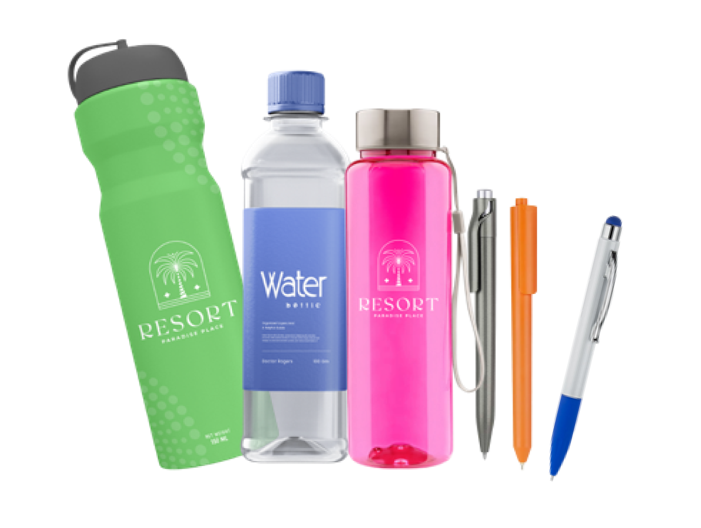 Termo con logo, botella con logo, artículos promocionales, lapicero personalizado