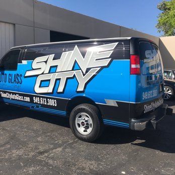 Shine City Auto glass work truck