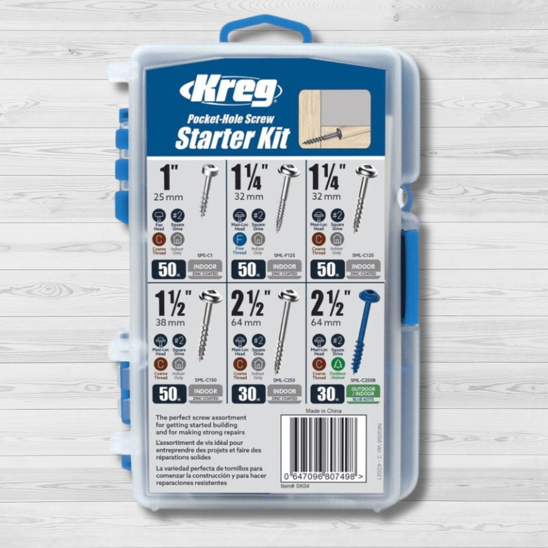 Tornillos De Bolsillo Kreg Blue-Kote 2.5'' - 50 Unidades, Cabeza