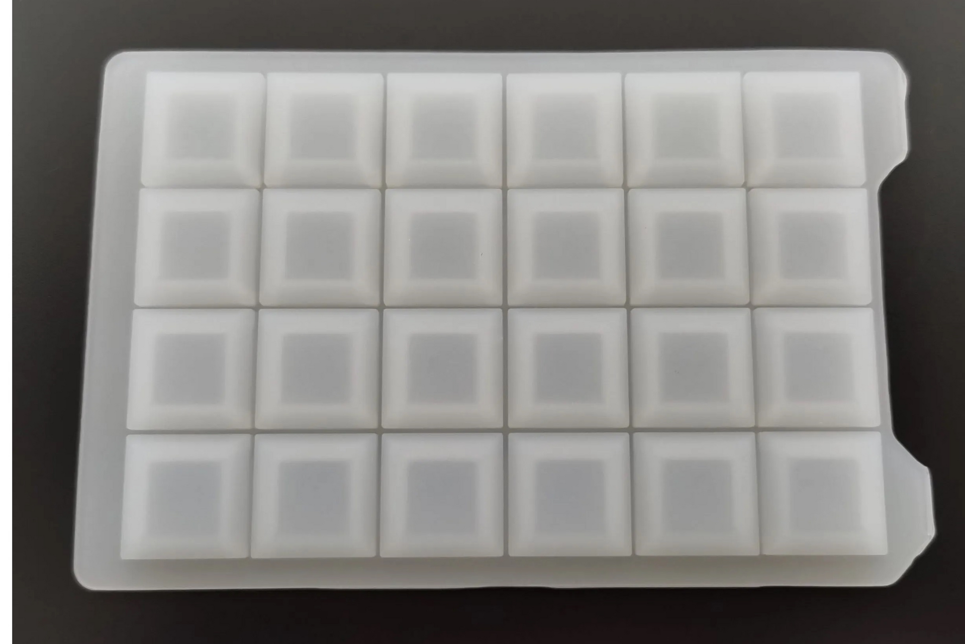 Placeholder Image A plastic tray with squares on it is sitting on a table.