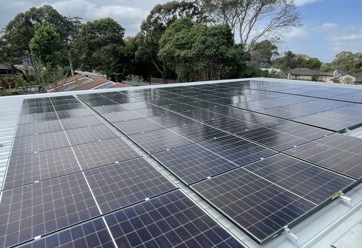 commercial solar installation baulkham hills