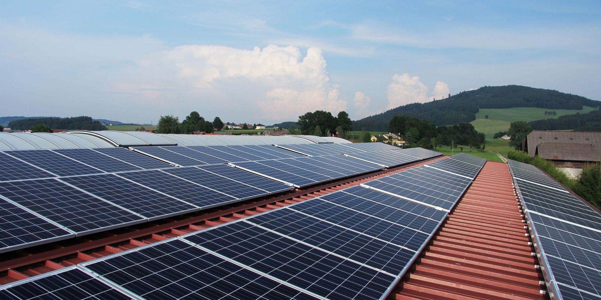 solar panels on rooftop