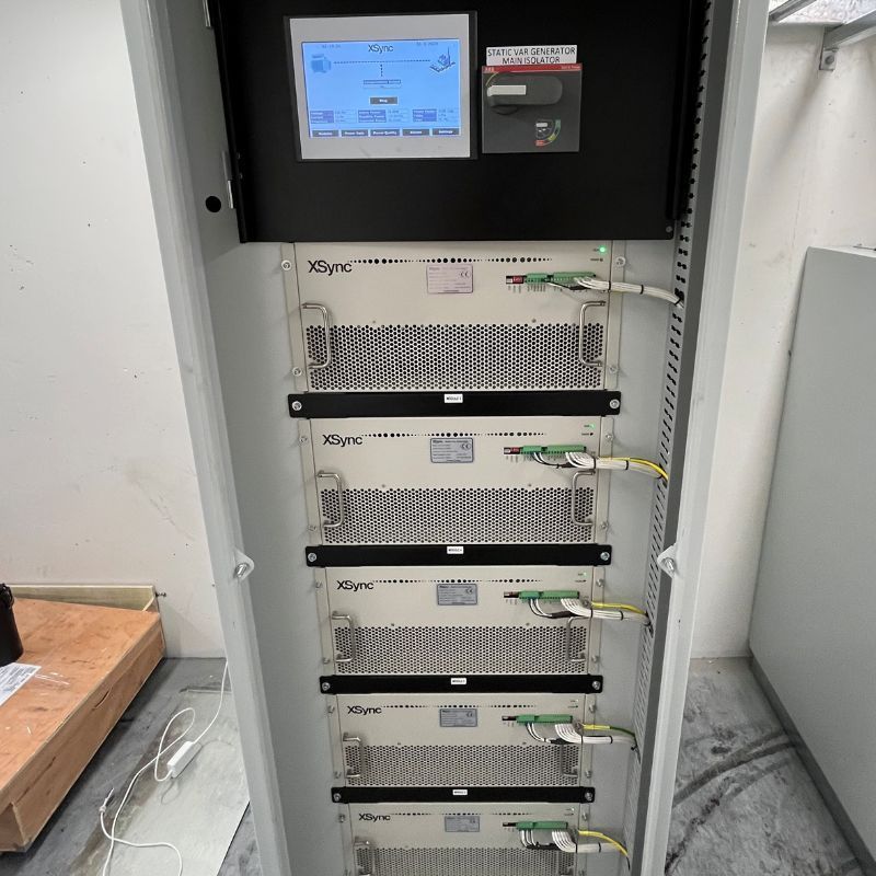 inside a static var generator installed at Motherson Elastomers Bendigo