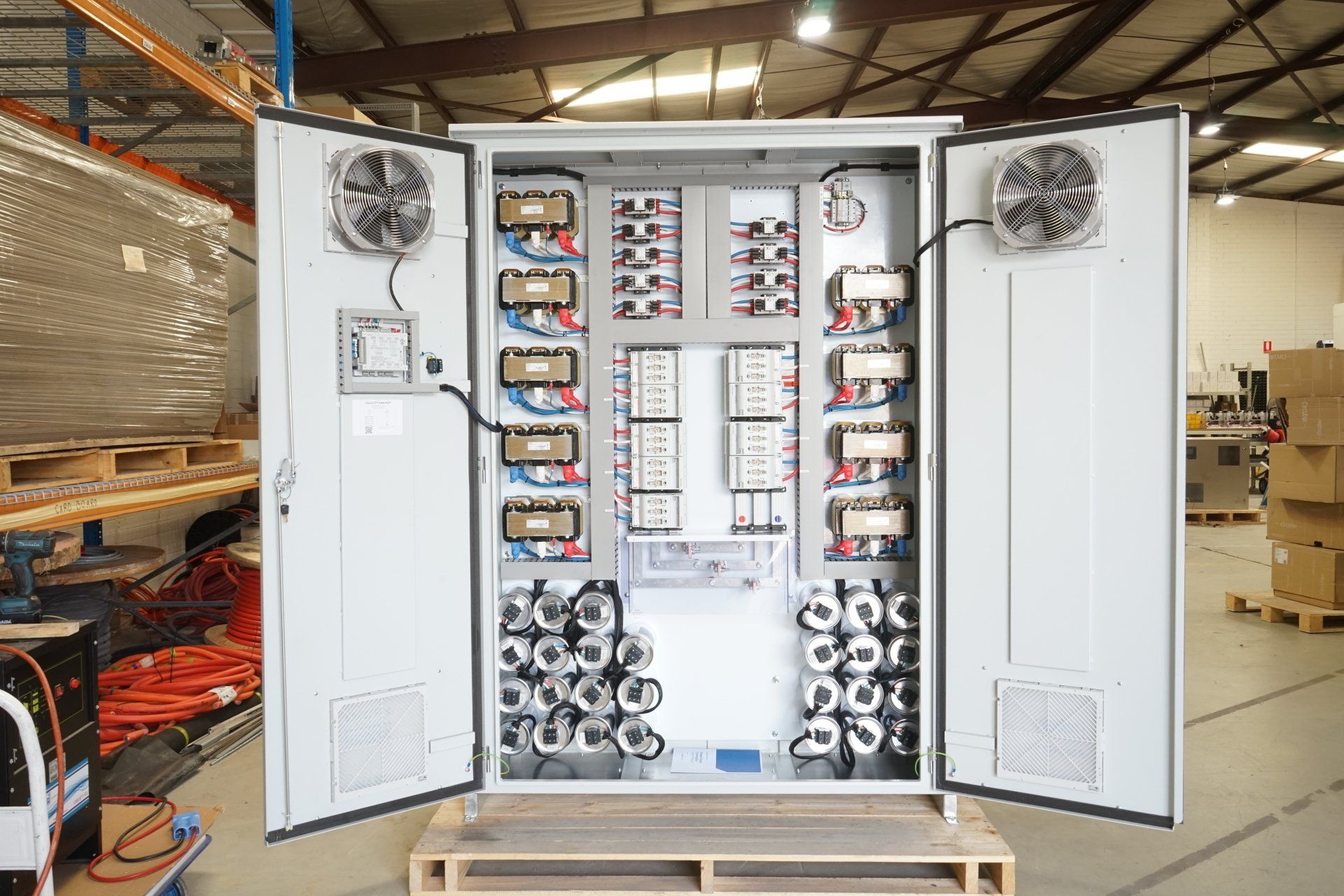 agricultural power factor correction equipment for covino farms