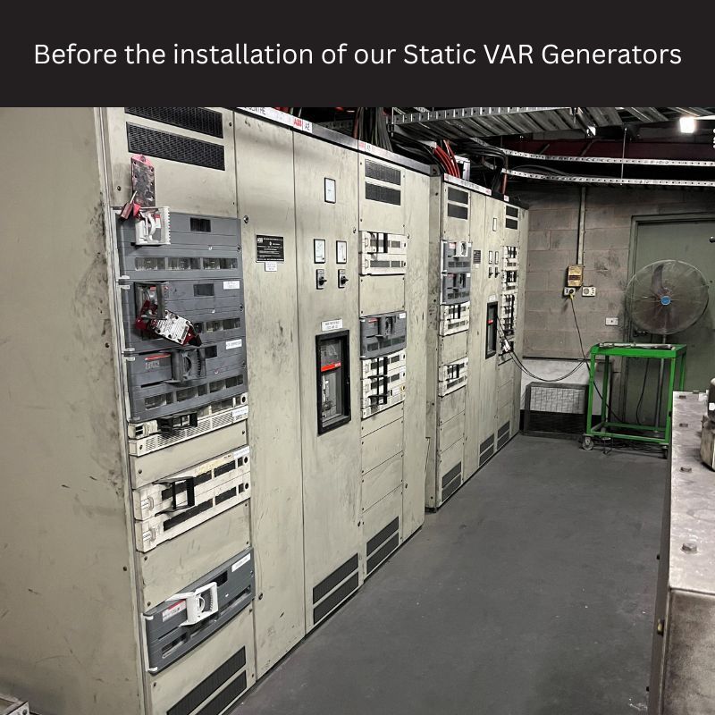 old switchboards with harmonic distortion present needing upgrade in a Bendigo manufacturing facility