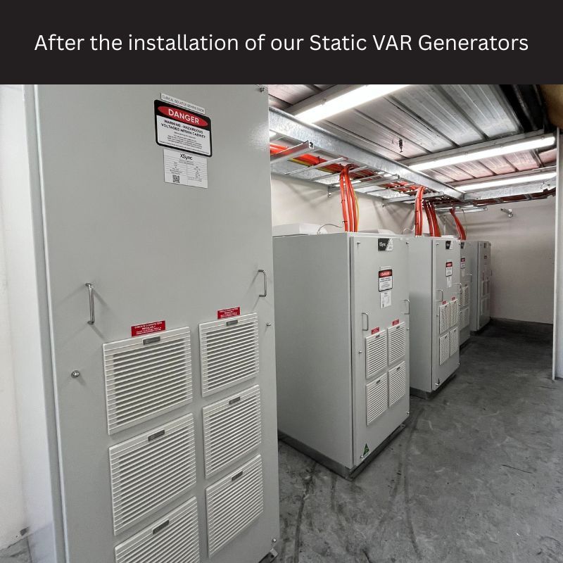 Xsync static var generator manufactured by Quality Energy