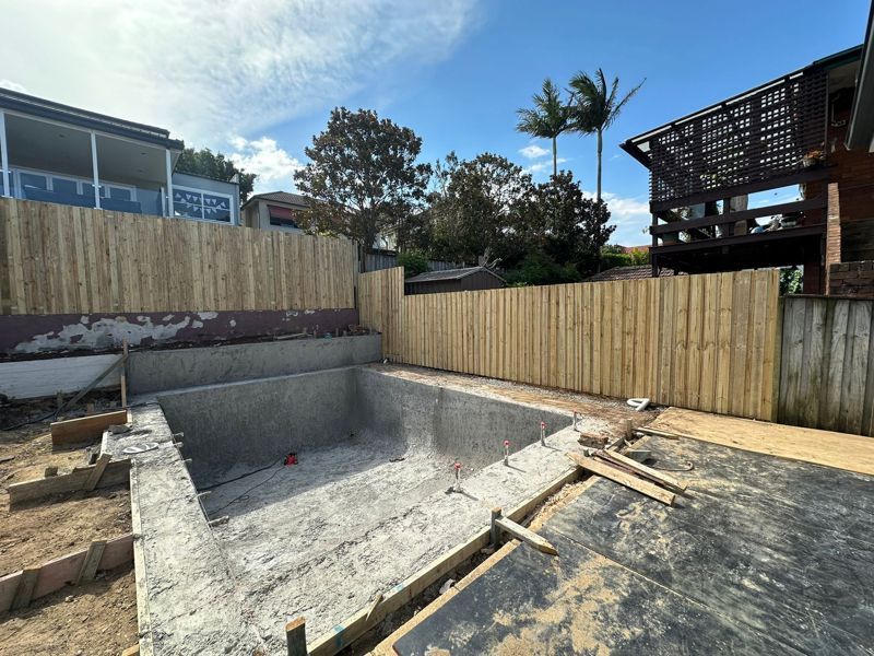 Pool and basement excavation
