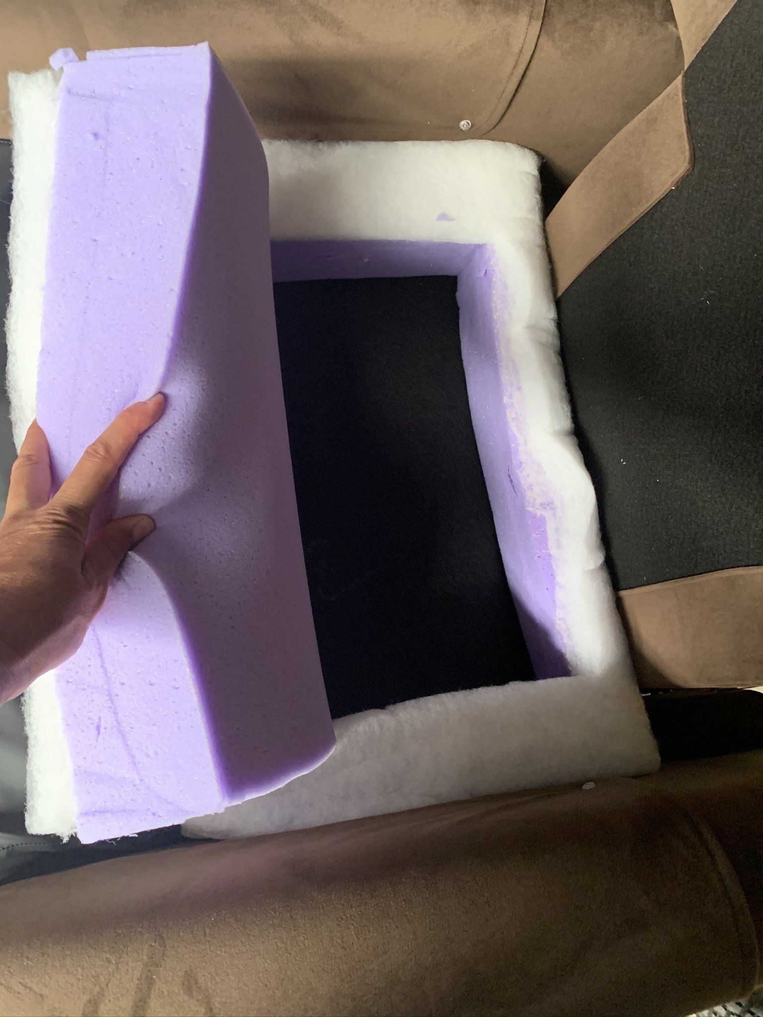 Cushion Utilizes Purple Memory Foam