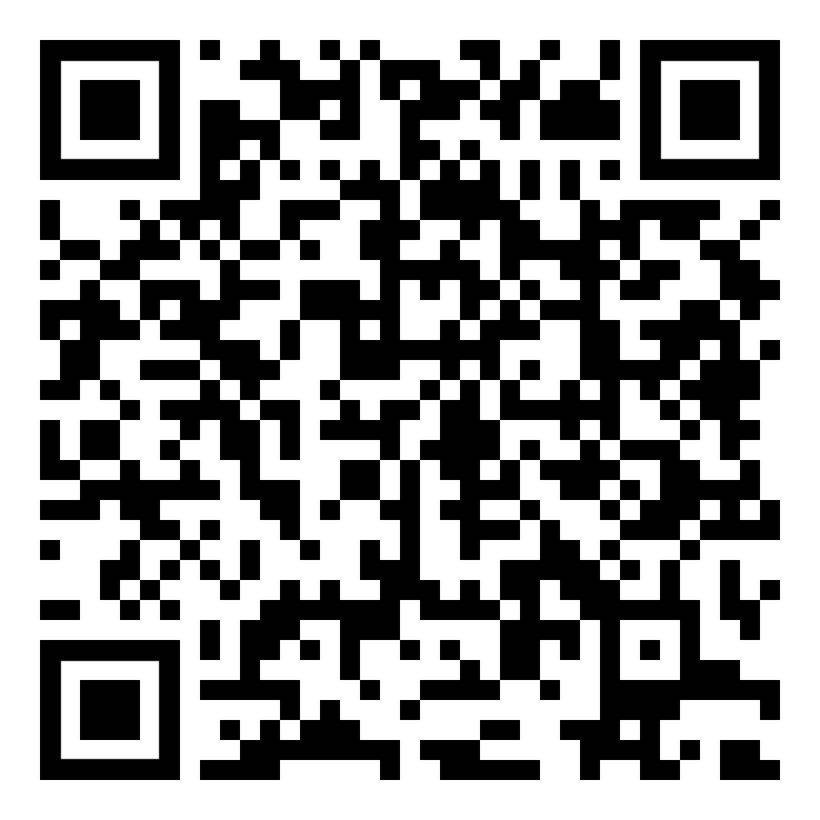 QR code on a white background