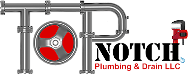 The logo for top notch plumbing and drain llc