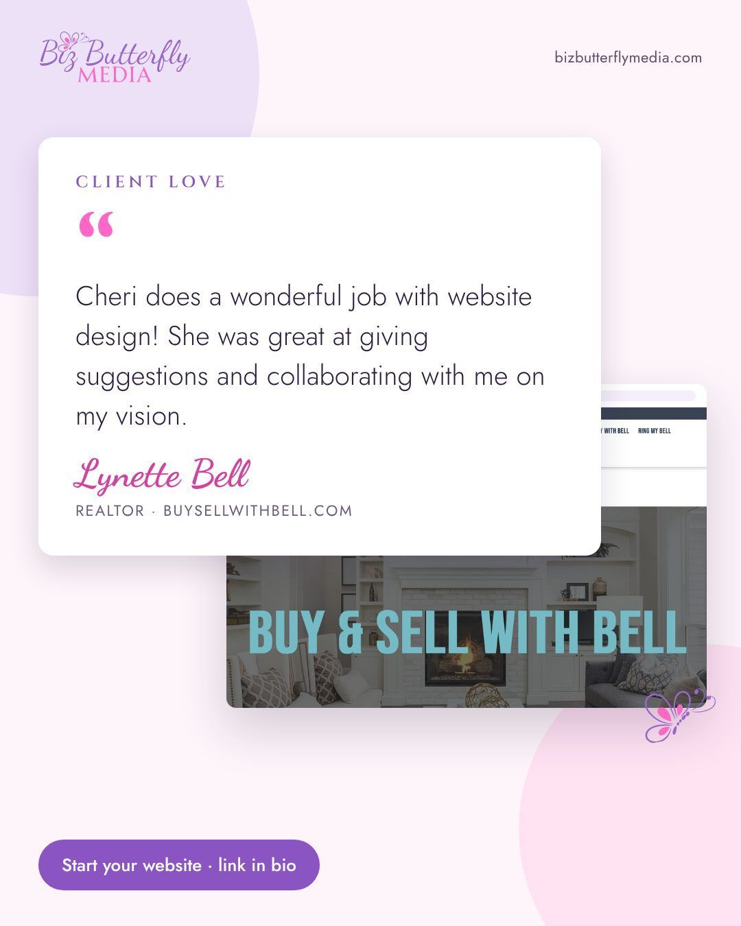 Social media post designed by Biz Butterfly Media