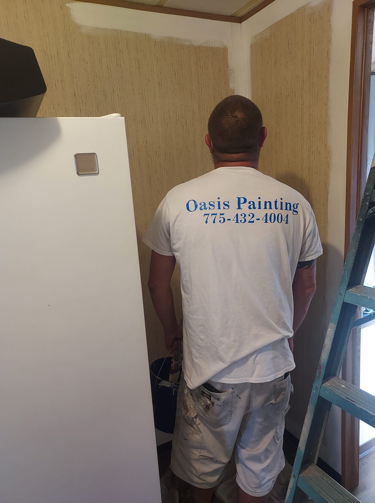 A worker in an 