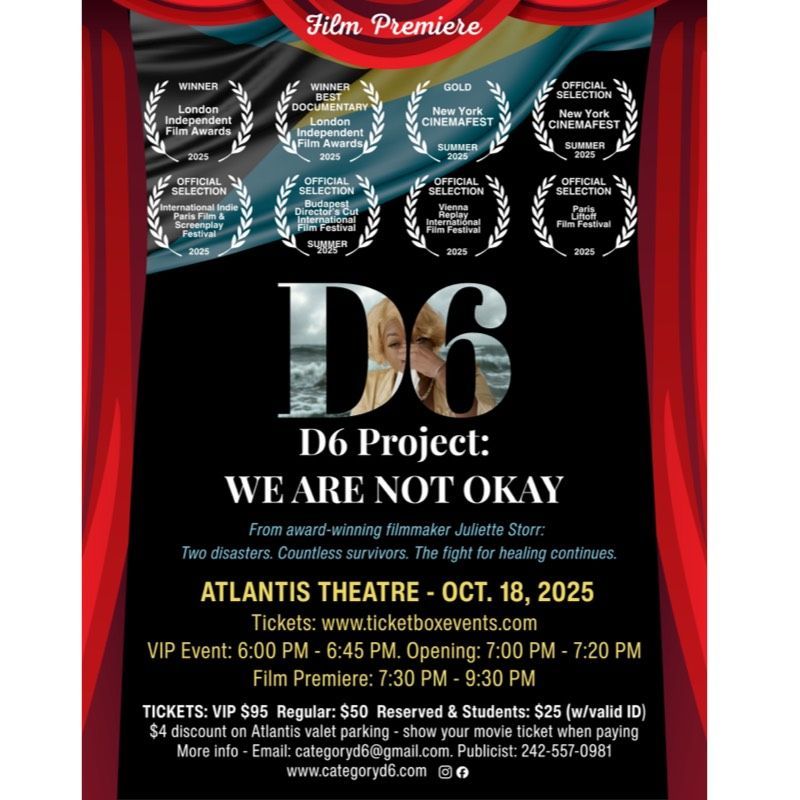 Dr. Juliette Storr presents D6: WE ARE NOT OKAY 