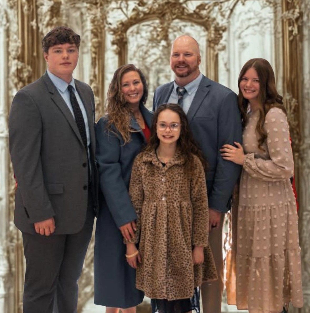 a family standing together
