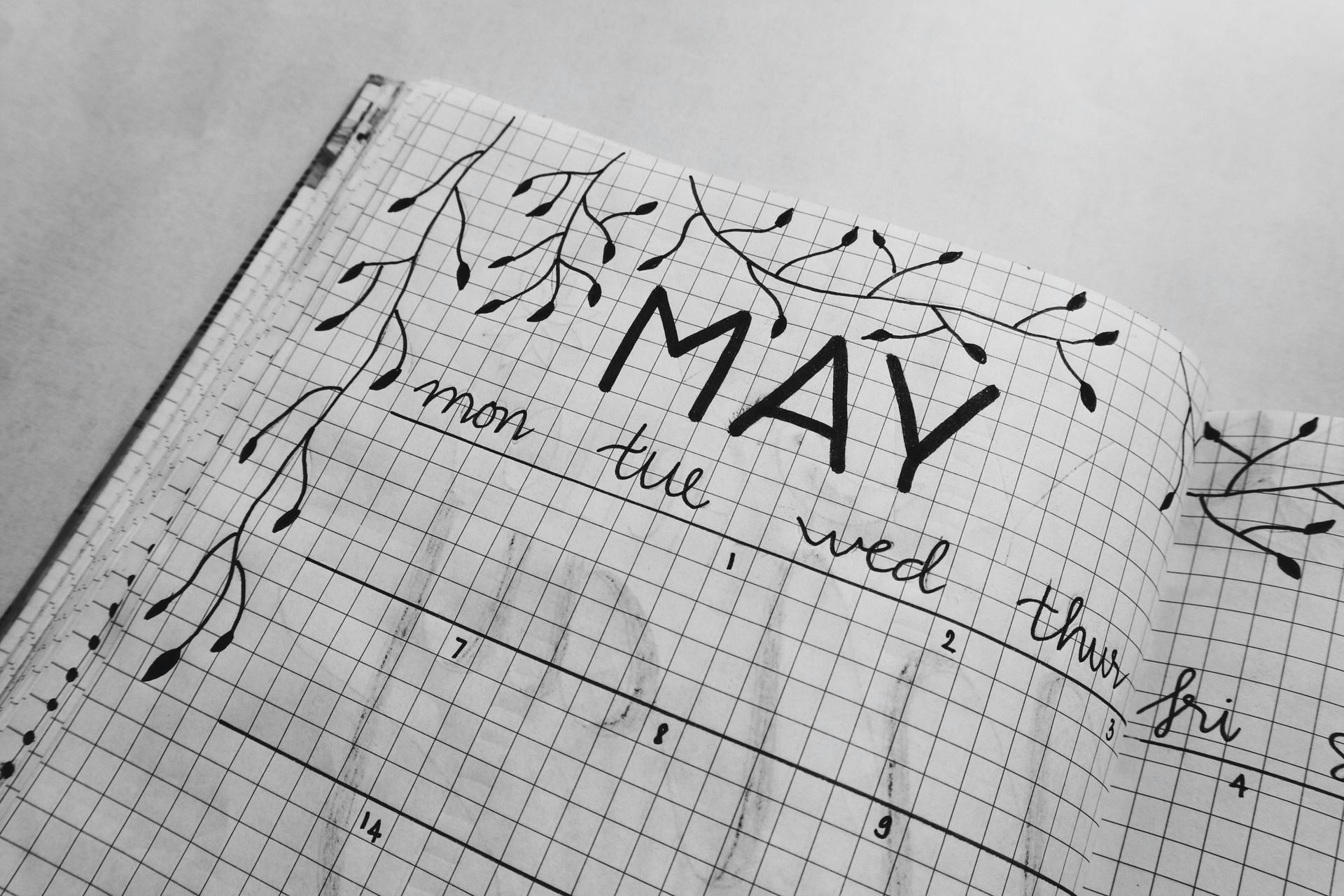 calendar with MAY displayed