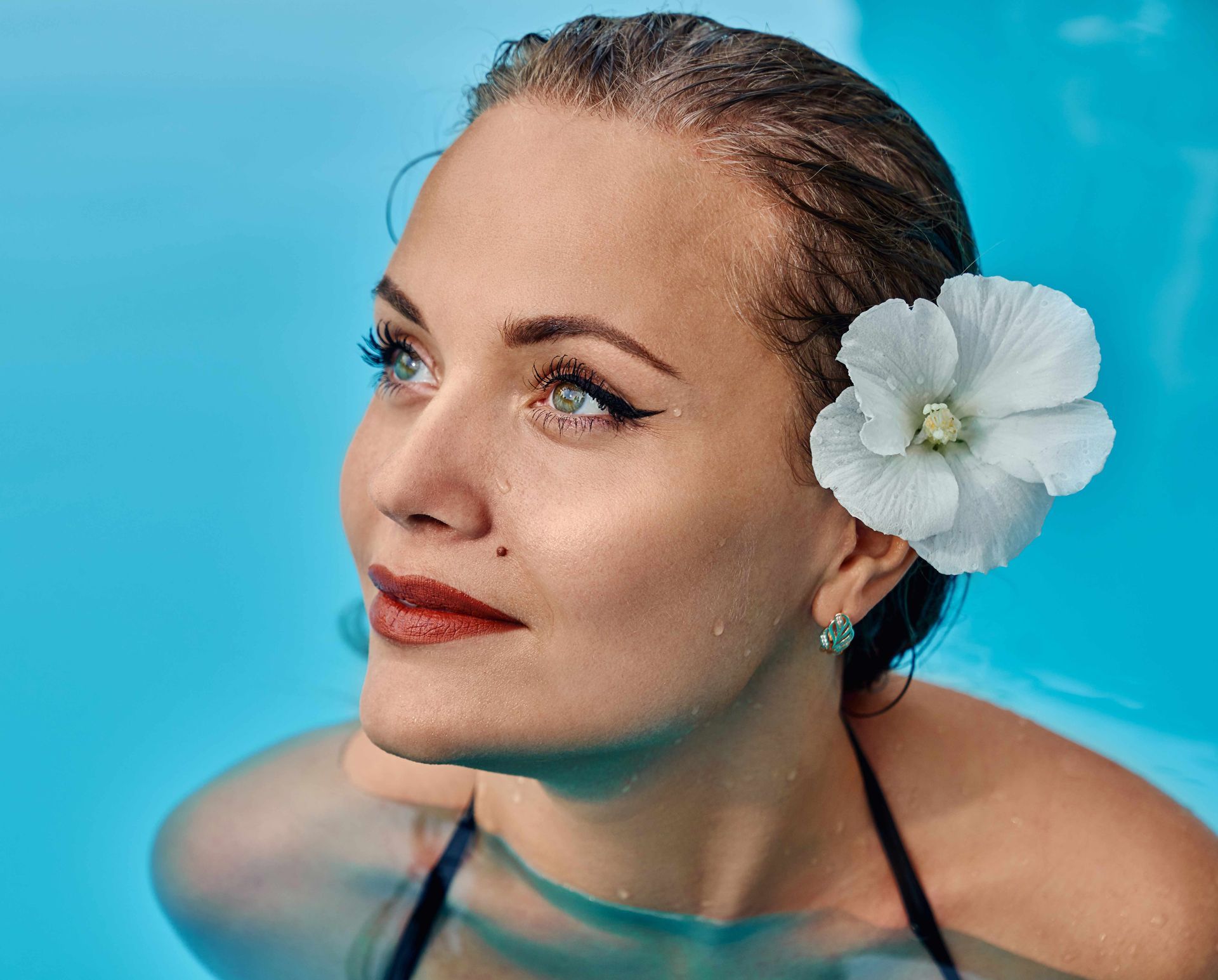 Woman In The Swimming Pool